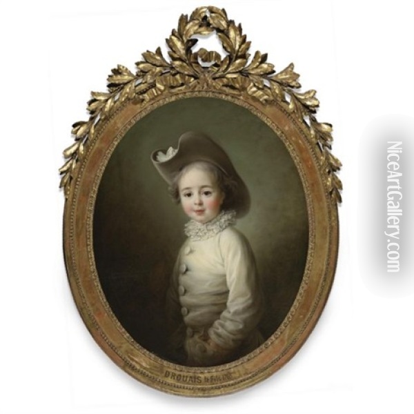 Marie-jean Herault De Sechelles As A Child Oil Painting - Francois Hubert Drouais