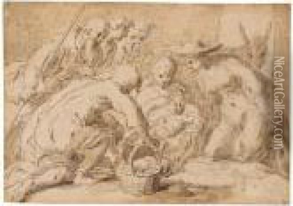 The Adoration Of The Shepherds Oil Painting - Abraham Bloemaert