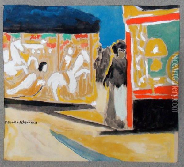 Le Carrousel Oil Painting - Alexis Merodack-Jeanneau