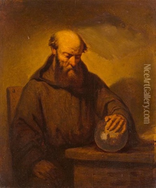 Contemplation Oil Painting - Ferdinand de Braekeleer the Elder