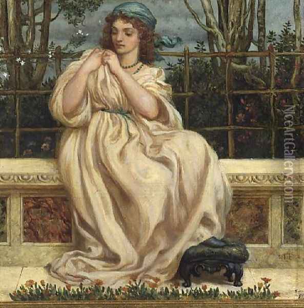 The Knot Oil Painting - Sir Edward John Poynter