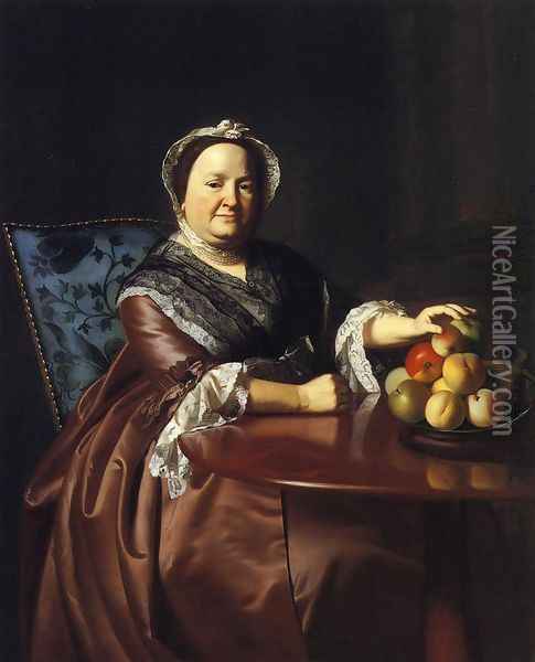 Mrs. Ezekiel Gondthwait (Elizabeth Lewis) Oil Painting - John Singleton Copley