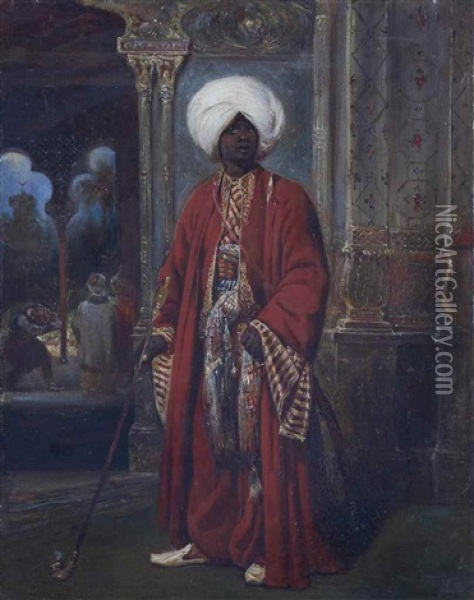 Portrait D'ottoman Oil Painting - Francois Gabriel Guillaume Lepaulle