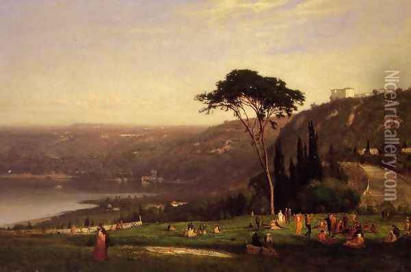 Lake Albano Oil Painting - George Inness