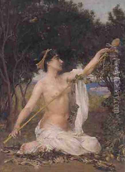 Bacchante Oil Painting - Edith Ridley Corbet