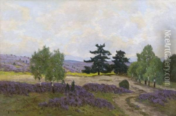 Heidelandschaft Oil Painting - Paul Muller-Kaempff