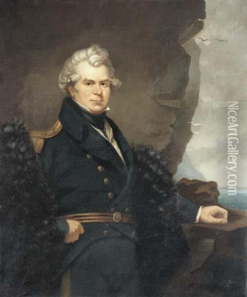 Portrait Of Sir John Ross Oil Painting - Benjamin Rawlinson Faulkner