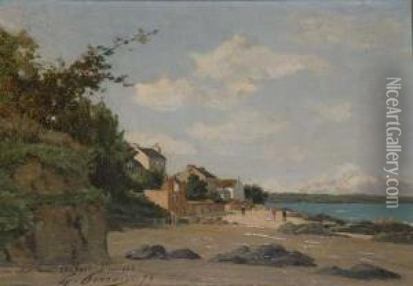 Bord De Mer Breton Oil Painting - Georges Perrot