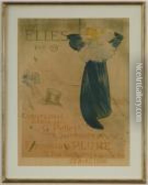 Elles Par T.l. Oil Painting - Henri De Toulouse-Lautrec
