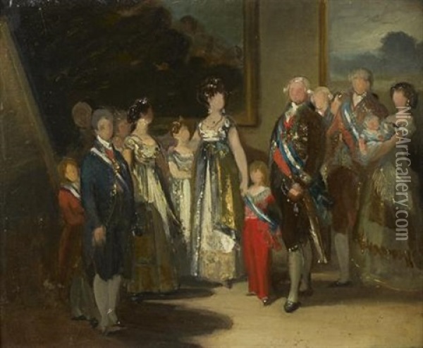 La Famille De Carlos Iv Oil Painting - Francisco Goya