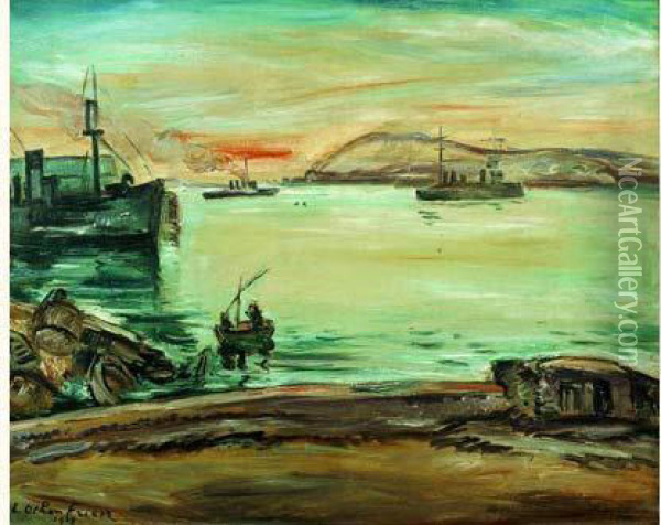La Rade De Toulon Oil Painting - Emile-Othon Friesz