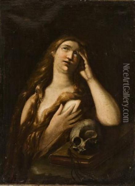 Bussende Maria Magdalena Oil Painting - Tiziano Vecellio (Titian)