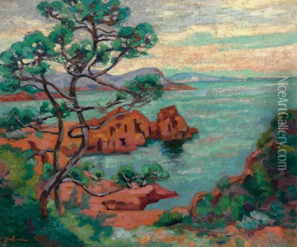 Rochers Au Trayas Oil Painting - Armand Guillaumin
