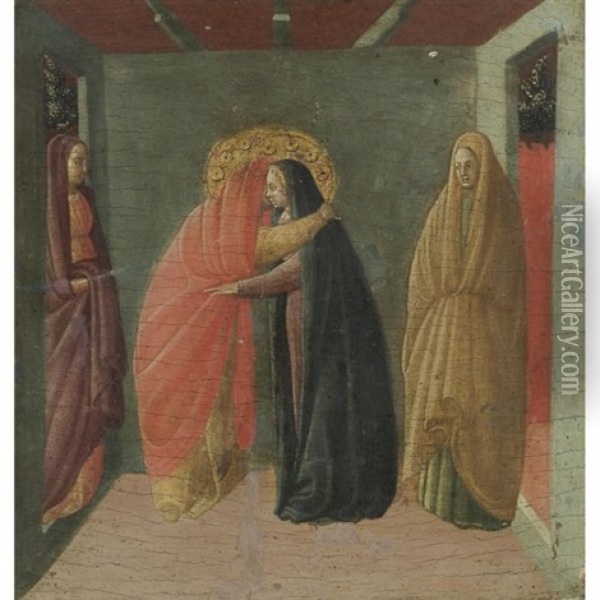 The Visitation Oil Painting -  Borghese di Pietro