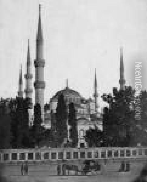 Die Moschee Des Sultan Achmet Oil Painting - James Robertson