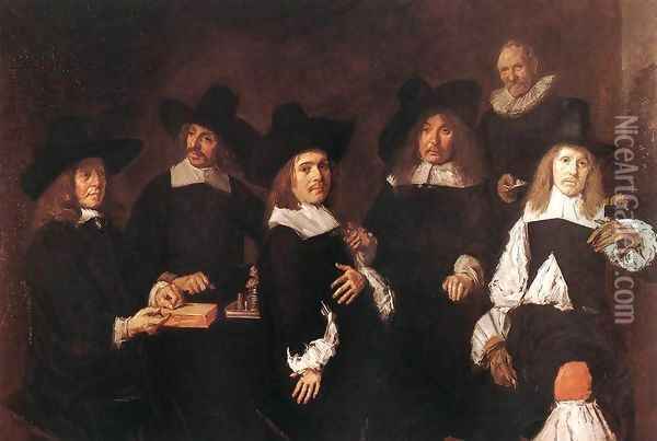 Regents of the Old Men's Almshouse Oil Painting - Frans Hals