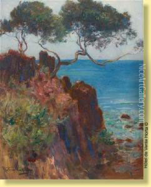 Cote Mediterraneenne Oil Painting - Herman Richir
