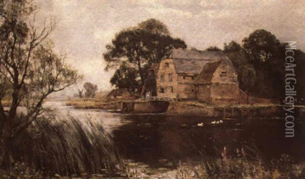 The Old Mill Oil Painting - Henry John Yeend King