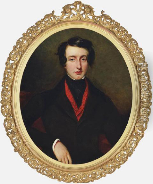 Portrait Of Edward Conroy Oil Painting - Frederick Yeates Hurlstone