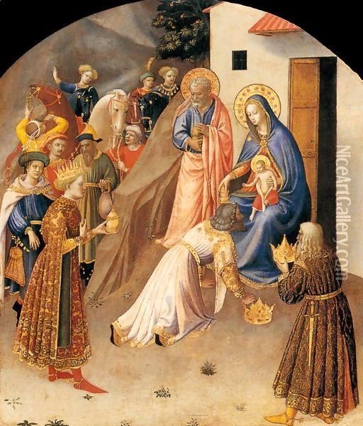 Adoration of the Magi Oil Painting - Angelico Fra