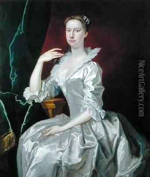 Portrait of Mrs Elizabeth Ingram Oil Painting - Bartholomew Dandridge
