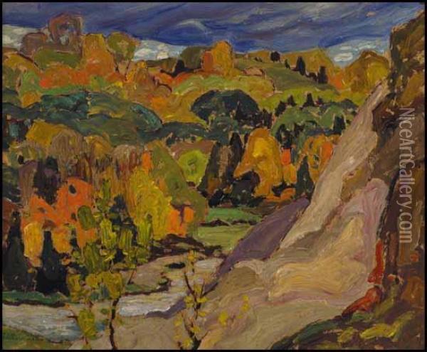 Lansing, Ontario Oil Painting - Franklin Carmichael