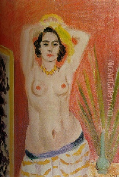 Nu Aux Bras Leves Oil Painting - Henri Matisse