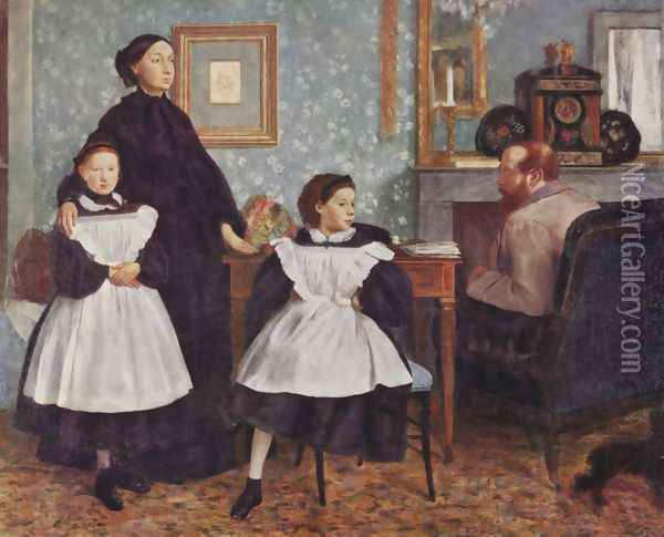 The Bellelli Family 1859-60 Oil Painting - Edgar Degas