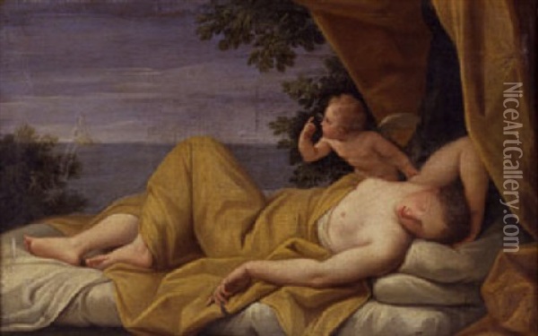 Ariadne In Naxos Oil Painting - Marc Antonio Franceschini