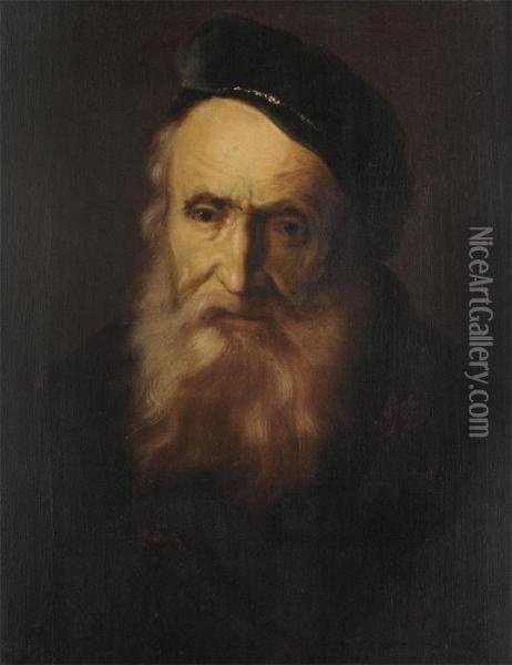 Study Of An Old Man Oil Painting - Jan Lievens