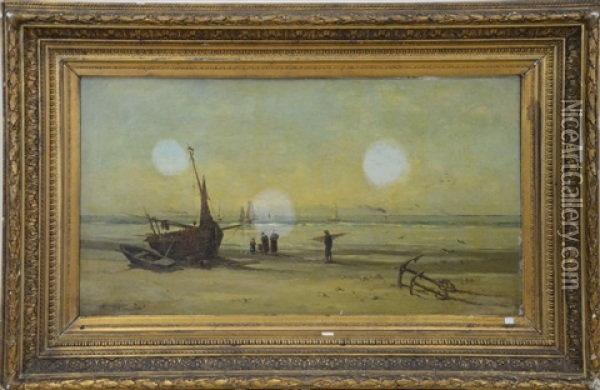 Marine Animee Oil Painting - Jacob Eduard Heemskerck van Beest
