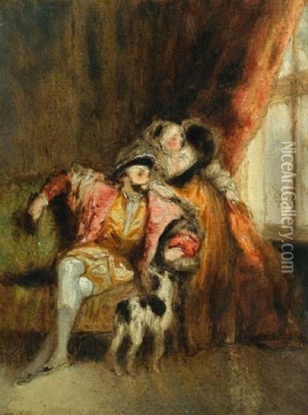 Konig Franz I Oil Painting - Richard Parkes Bonington