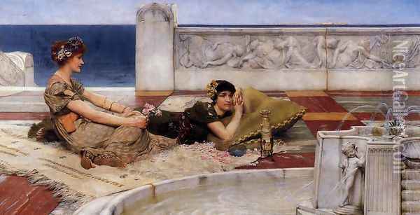 Love's Votaries Oil Painting - Sir Lawrence Alma-Tadema