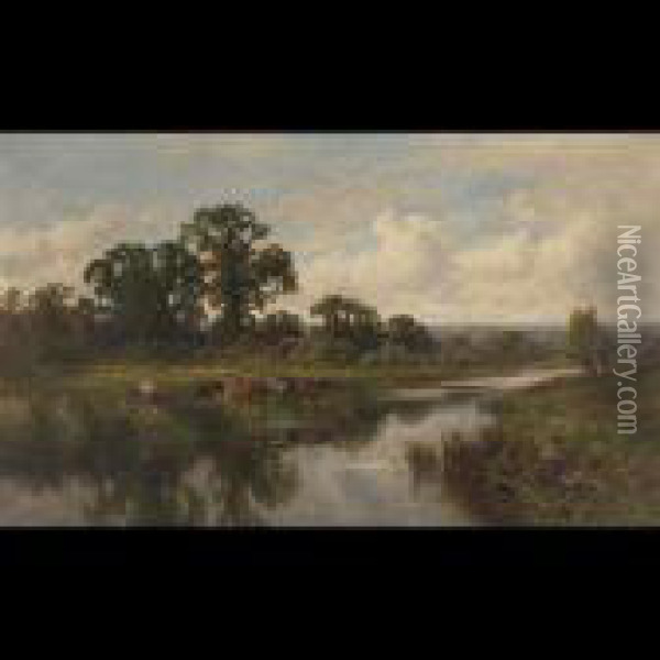 Goring, Surrey Oil Painting - Henry Hillier Parker