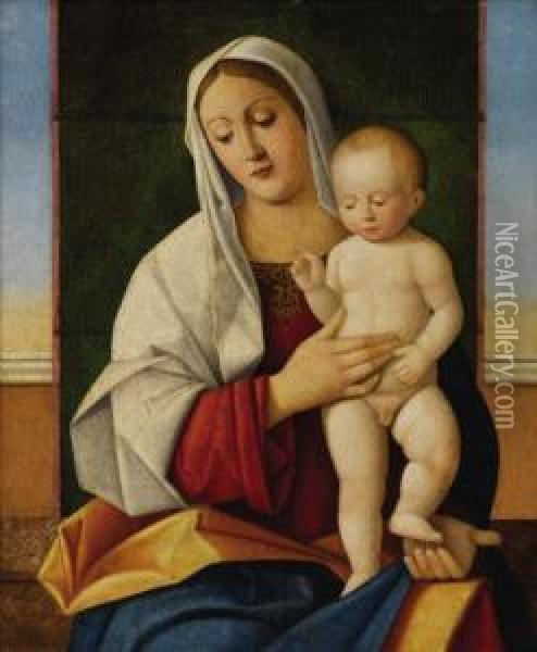 Madonna And Child Oil Painting - Francesco Bissolo