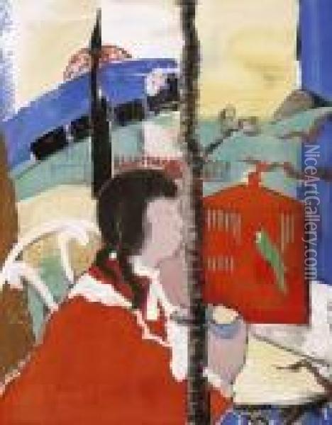 Portfolio, Correspondances Andre
 Salmon - Poemes Par, Etienne Farkas - Images Par, Editions Des 
Chroniques Du Jour Paris 1929. Oil Painting - Etienne Farkas