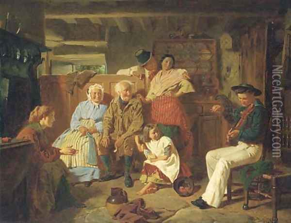 The Sailor's Tune Oil Painting - William Henry Midwood