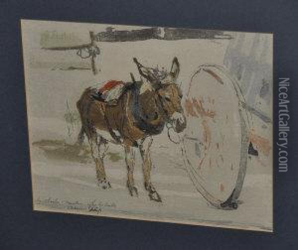 Donkey Oil Painting - Charles Hodge Mackie