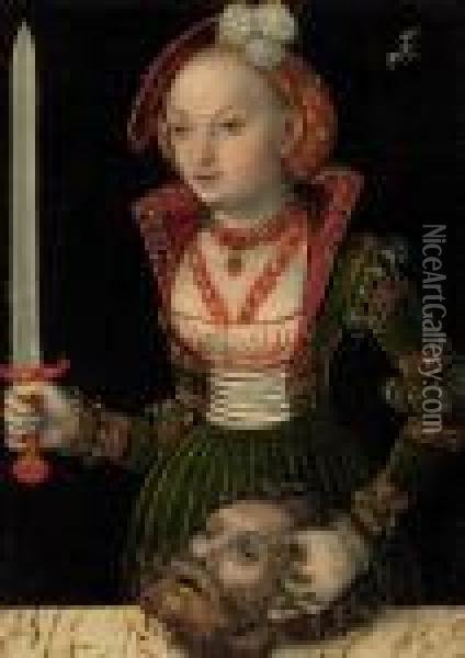 Judith And Holofernes Oil Painting - Lucas The Elder Cranach