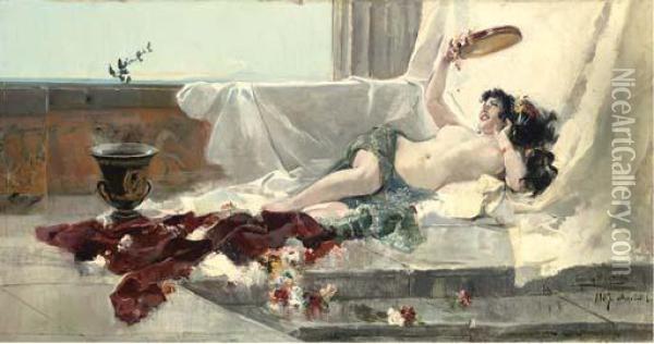 Bacante Oil Painting - Joaquin Sorolla Y Bastida