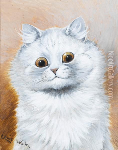 I Really Do Love You! Oil Painting - Louis William Wain