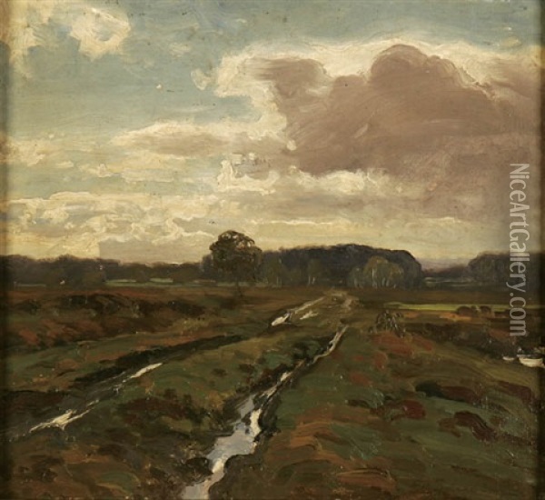 After The Rain Oil Painting - Friedrich Wilhelm Schwinge