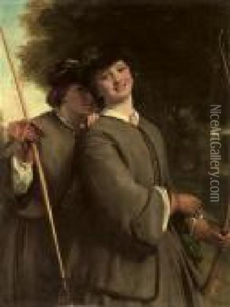 The Archers Oil Painting - William Powell Frith