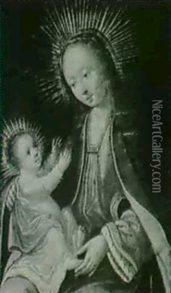 The Madonna And Christ In Glory Oil Painting - Hans Von Aachen