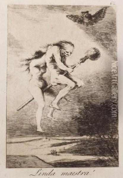 Linda Maestra! Oil Painting - Francisco De Goya y Lucientes