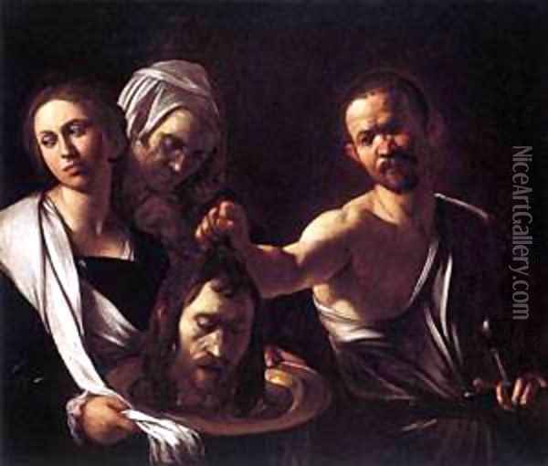 Salome with the Head of St John the Baptist Oil Painting - Michelangelo Merisi Da Caravaggio