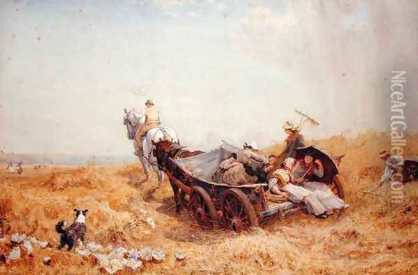 The Blue Waggon Oil Painting - Robert Thorne-Waite