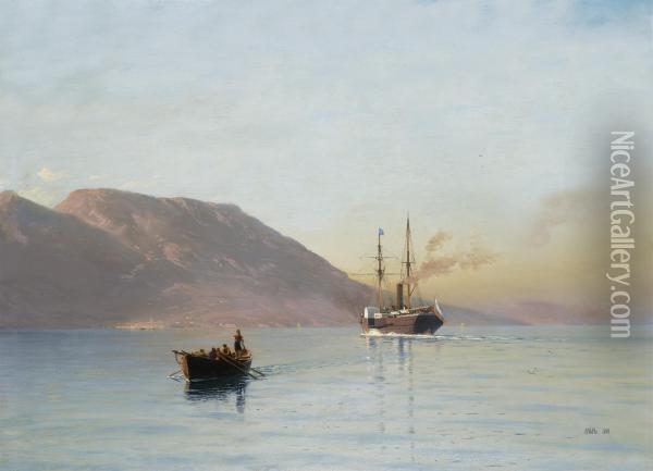 The Bay Of Feodosia Oil Painting - Lef Feliksovich Lagorio