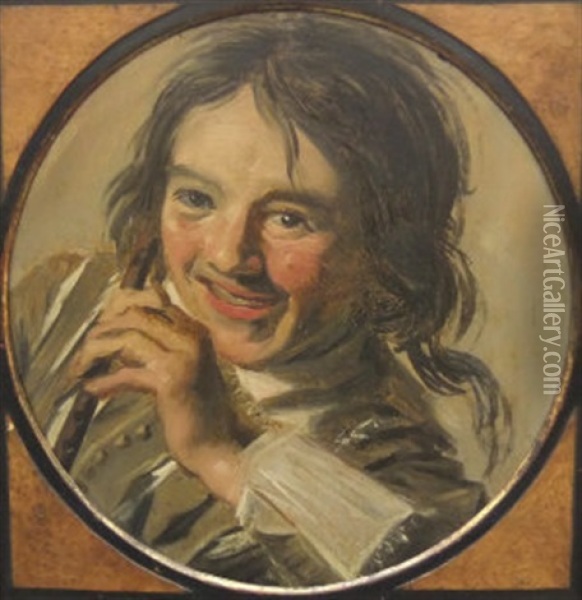 Boy Holding A Flute Oil Painting - Frans Hals