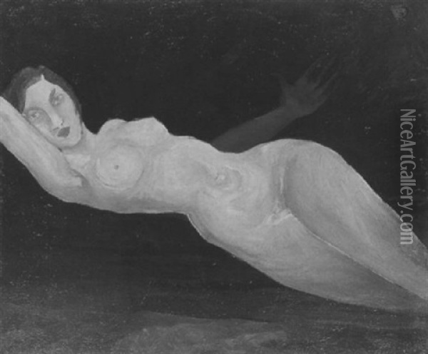 Liegender Weiblicher Akt (tilla Durieux) Oil Painting - Martel Schwichtenberg